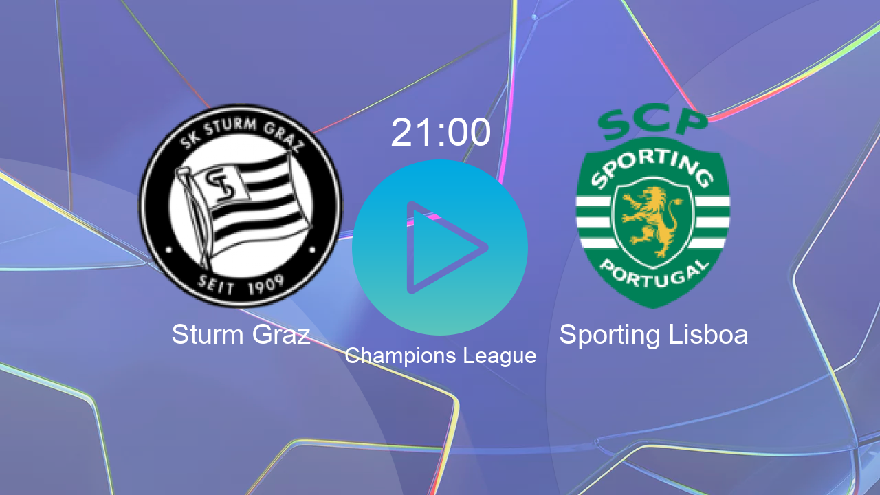  Sturm Graz 21:00 Sporting Lisboa - Champions League hoy: hora, canal, TV y dónde ver online el partido de LaLiga