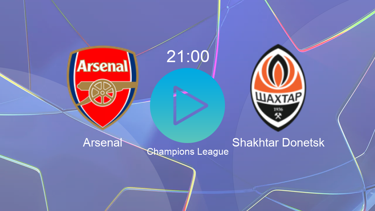  Arsenal 21:00 Shakhtar Donetsk - Champions League hoy: hora, canal, TV y dónde ver online el partido de LaLiga